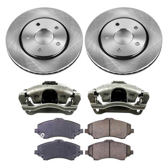 Callahan Brake Parts® - Plain Front Brake Kit with Calipers