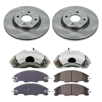 Callahan Brake Parts® - Plain Front Brake Kit with Calipers