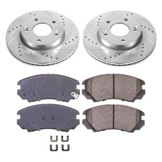 Callahan Brake Parts® - Drilled and Slotted Front Brake Kit