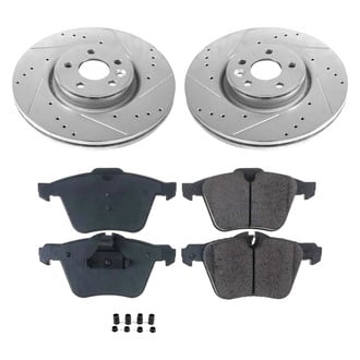 Callahan Brake Parts® - Drilled and Slotted Front Brake Kit