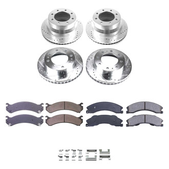 Callahan Brake Parts® - Drilled and Slotted Front and Rear Brake Kit