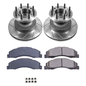 Callahan Brake Parts® - Drilled and Slotted Front Brake Kit