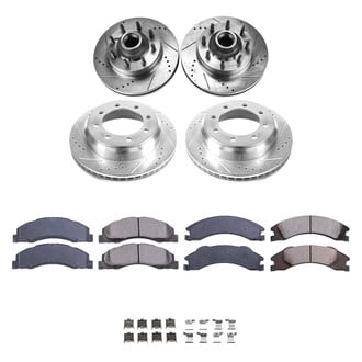 Callahan Brake Parts® - Drilled and Slotted Front and Rear Brake Kit