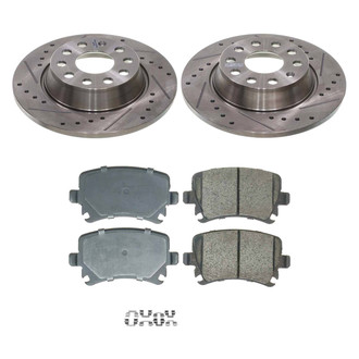 Callahan Brake Parts® - Drilled and Slotted Rear Brake Kit