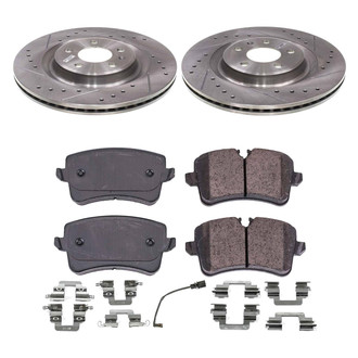 Callahan Brake Parts® - Drilled and Slotted Rear Brake Kit