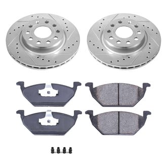 Callahan Brake Parts® - Drilled and Slotted Front Brake Kit