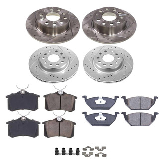 Callahan Brake Parts® - Drilled and Slotted Front and Rear Brake Kit