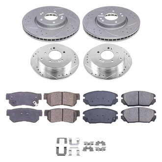 Callahan Brake Parts® - Drilled and Slotted Brake Kit