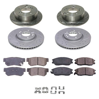 Callahan Brake Parts® - Drilled & Slotted Brake Kit
