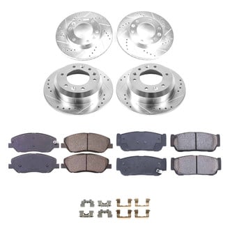 Callahan Brake Parts® - Drilled and Slotted Front and Rear Brake Kit