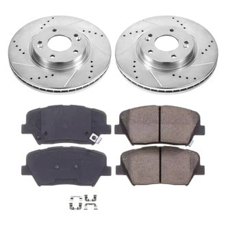 Callahan Brake Parts® - Drilled and Slotted Front Brake Kit