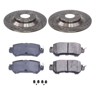 Callahan Brake Parts® - Drilled and Slotted Rear Brake Kit