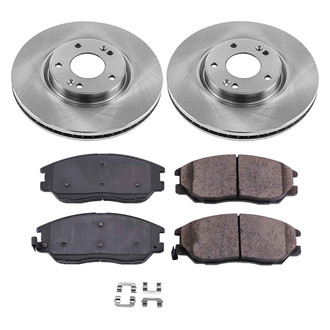 Callahan Brake Parts® - Plain Front Brake Kit
