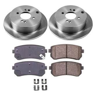 Callahan Brake Parts® - Plain Rear Brake Kit