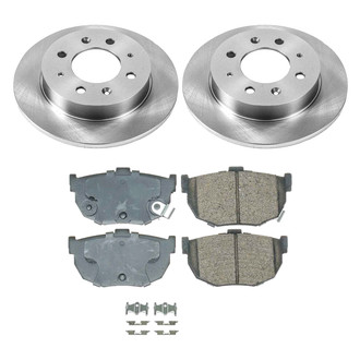 Callahan Brake Parts® - Plain Rear Brake Kit