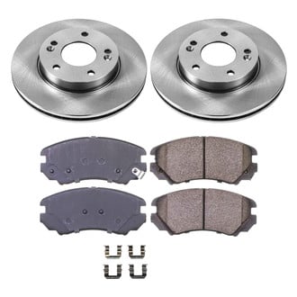 Callahan Brake Parts® - Plain Front Brake Kit