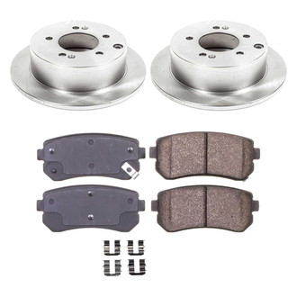 Callahan Brake Parts® - Plain Rear Brake Kit