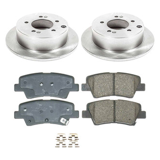 Callahan Brake Parts® - Plain Rear Brake Kit