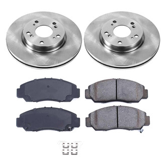 Callahan Brake Parts® - Plain Front Brake Kit