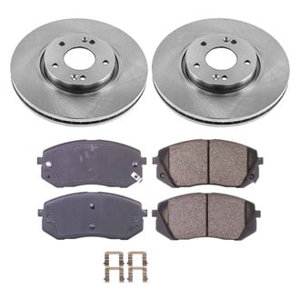 Callahan Brake Parts® - Plain Front Brake Kit
