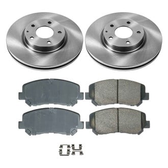 Callahan Brake Parts® - Plain Front Brake Kit