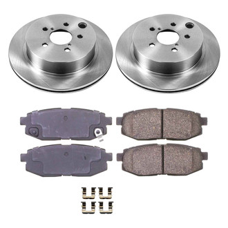 Callahan Brake Parts® - Plain Rear Brake Kit