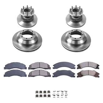 Callahan Brake Parts® - Plain Front and Rear Brake Kit