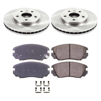 Callahan Brake Parts® - Plain Front Brake Kit