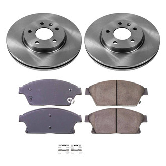 Callahan Brake Parts® - Plain Front Brake Kit