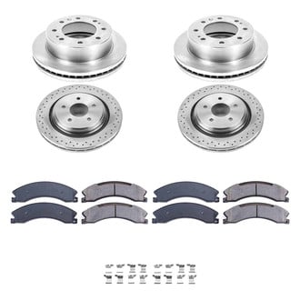 Callahan Brake Parts® - Plain Front and Rear Brake Kit
