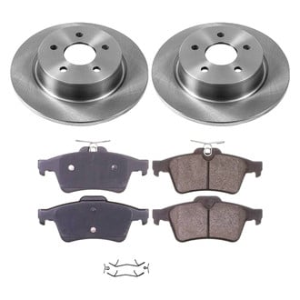 Callahan Brake Parts® - Plain Rear Brake Kit