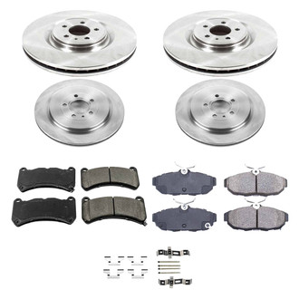 Callahan Brake Parts® - Plain Front and Rear Brake Kit