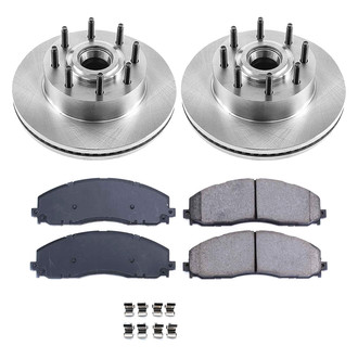 Callahan Brake Parts® - Plain Front Brake Kit