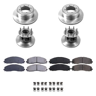 Callahan Brake Parts® - Plain Front and Rear Brake Kit