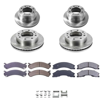 Callahan Brake Parts® - Plain Front and Rear Brake Kit