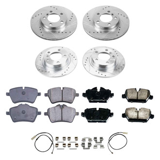 Callahan Brake Parts® - Drilled and Slotted Front and Rear Brake Kit