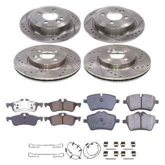 Callahan Brake Parts® - Drilled and Slotted Front and Rear Brake Kit
