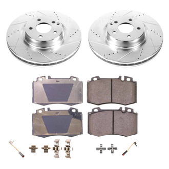 Callahan Brake Parts® - Drilled and Slotted Front Brake Kit