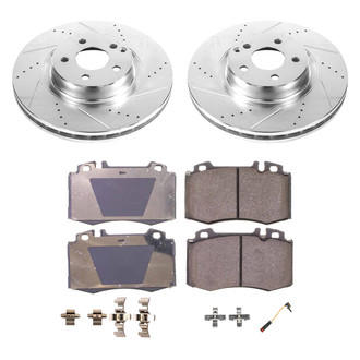 Callahan Brake Parts® - Drilled and Slotted Front Brake Kit