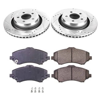 Callahan Brake Parts® - Drilled and Slotted Front Brake Kit