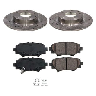 Callahan Brake Parts® - Drilled and Slotted Rear Brake Kit