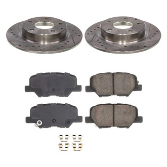 Callahan Brake Parts® - Drilled and Slotted Rear Brake Kit