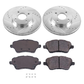 Callahan Brake Parts® - Drilled and Slotted Front Brake Kit