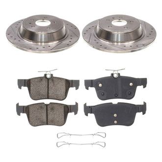 Callahan Brake Parts® - Drilled and Slotted Rear Brake Kit