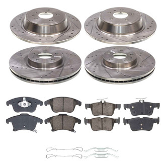 Callahan Brake Parts® - Drilled and Slotted Brake Kit