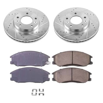 Callahan Brake Parts® - Drilled and Slotted Front Brake Kit