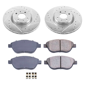 Callahan Brake Parts® - Drilled and Slotted Front Brake Kit
