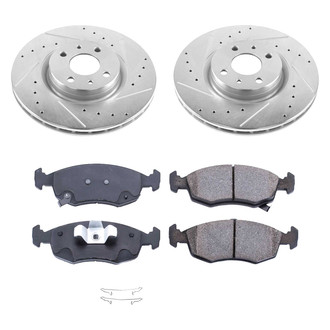 Callahan Brake Parts® - Drilled and Slotted Front Brake Kit