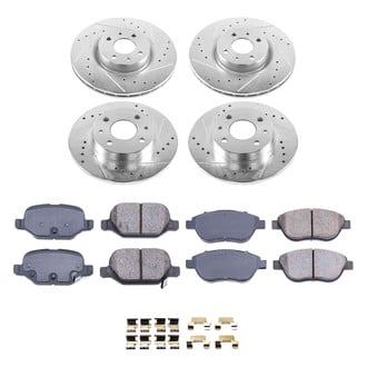 Callahan Brake Parts® - Drilled and Slotted Front and Rear Brake Kit