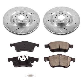 Callahan Brake Parts® - Drilled and Slotted Front Brake Kit